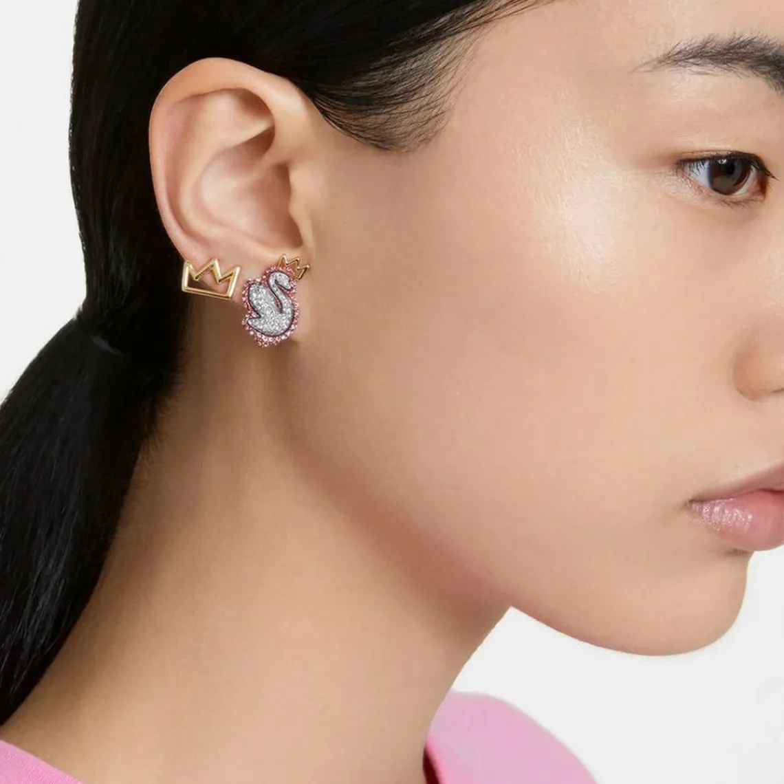 Swarovski Bijoux Boucles d'oreilles Swarovski 5649197 - POP SWAN | Femme Boucles D'Oreilles