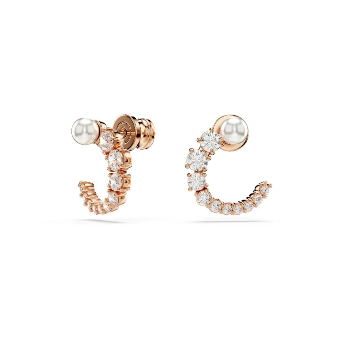 Swarovski Bijoux Boucles d'oreilles Swarovski - Matrix Plaqué Or Rose | Femme Boucles D'Oreilles