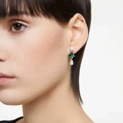 Swarovski Bijoux Boucles d'oreilles Swarovski Mesmera 5665878 - PE SD TRIO White/RHS | Femme Boucles D'Oreilles