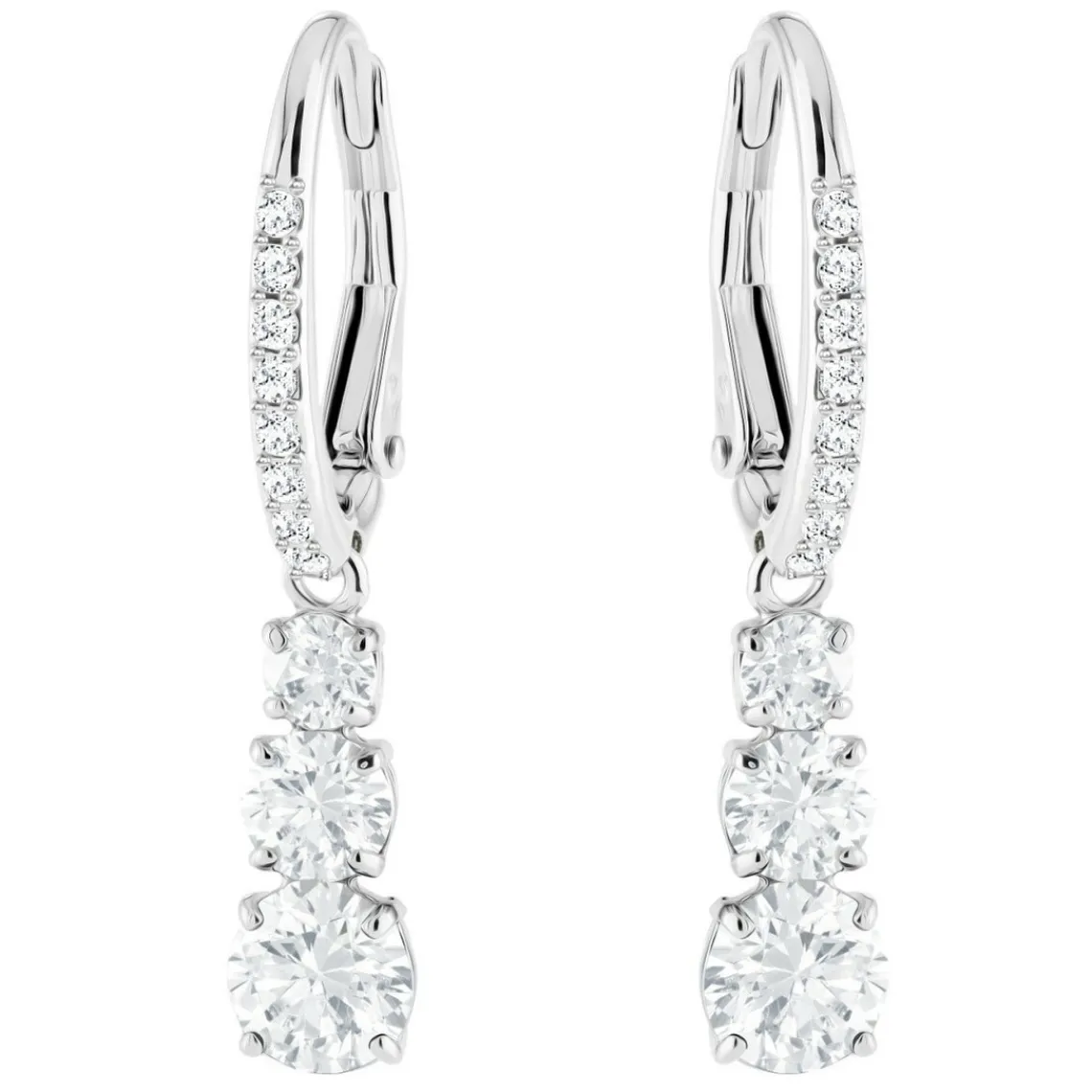 Swarovski Bijoux Boucles d'oreilles 5416155 - Acier Argenté Cristaux Swarovski Femme | Femme Boucles D'Oreilles
