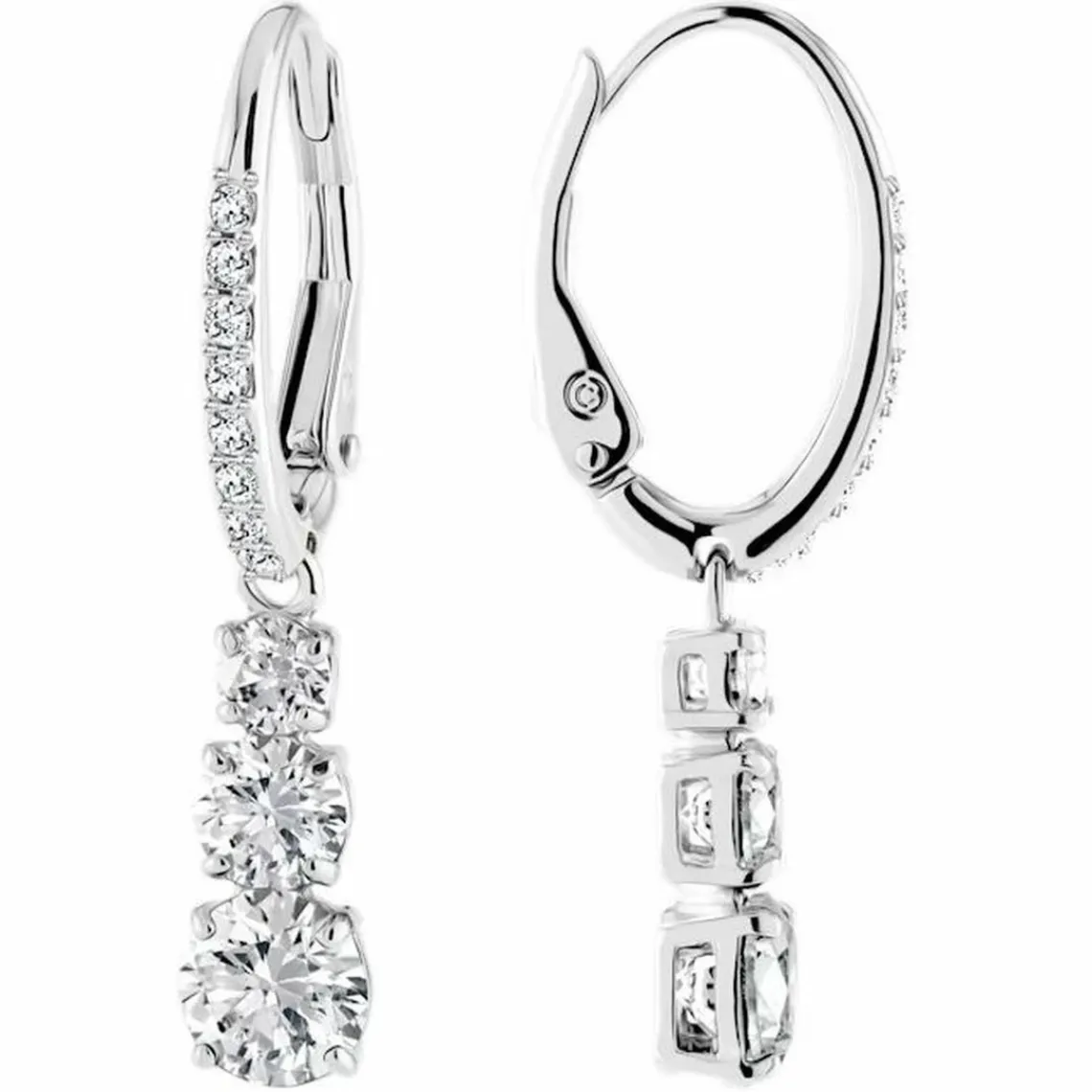 Swarovski Bijoux Boucles d'oreilles 5416155 - Acier Argenté Cristaux Swarovski Femme | Femme Boucles D'Oreilles