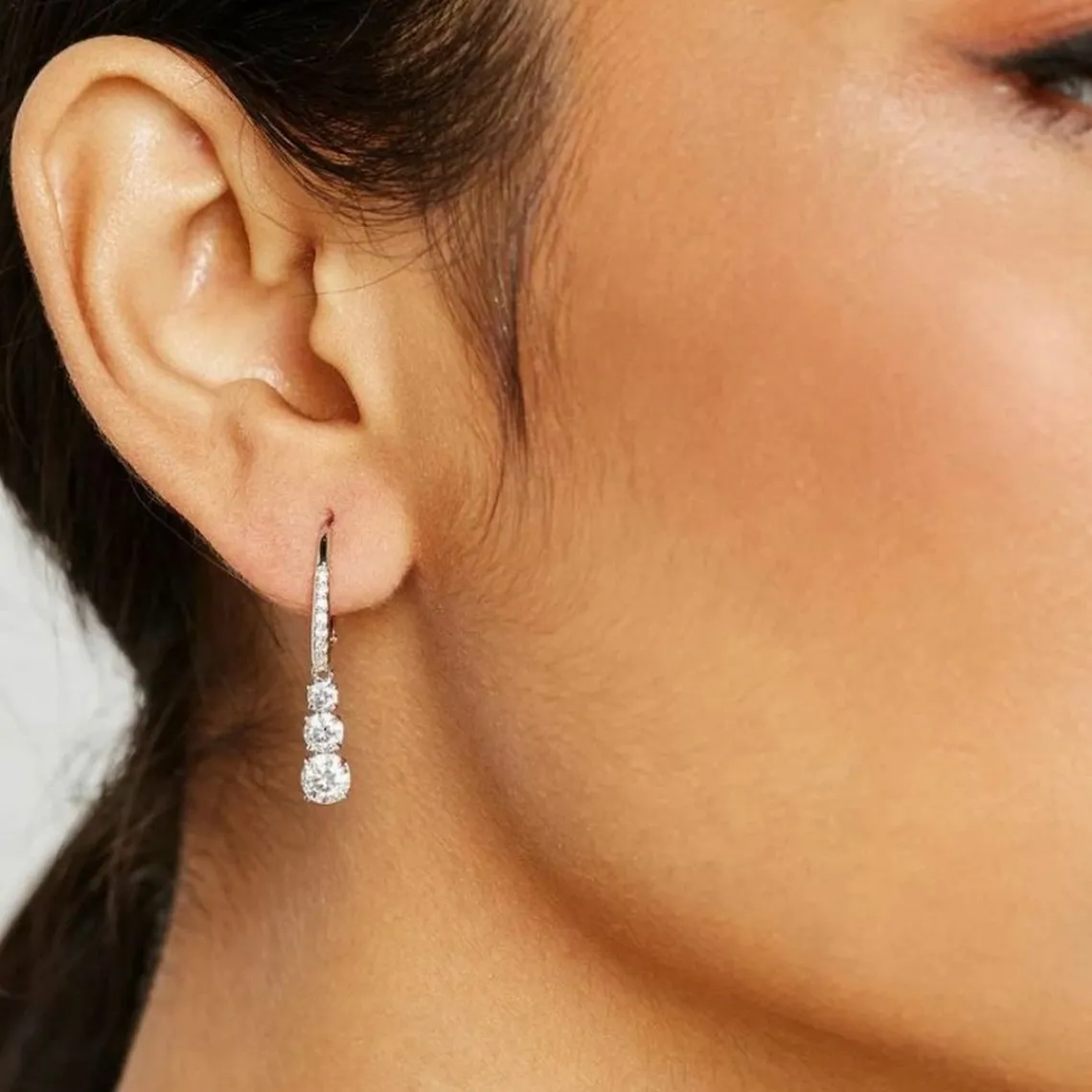 Swarovski Bijoux Boucles d'oreilles 5416155 - Acier Argenté Cristaux Swarovski Femme | Femme Boucles D'Oreilles