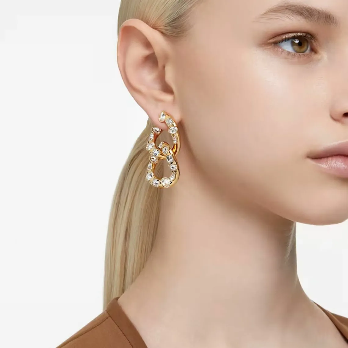 Swarovski Bijoux Boucles d'oreilles Swarovski 5663263 Dextera - PE WHI/GOS | Femme Boucles D'Oreilles