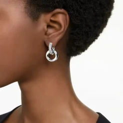 Swarovski Bijoux Boucles d'oreilles Swarovski 5671807 Dextera - PE InterLinked CRE/RHS | Femme Boucles D'Oreilles