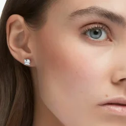 Swarovski Bijoux Boucles d'oreilles 5430365 - Acier Argenté Cristaux Swarovski Femme | Femme Boucles D'Oreilles