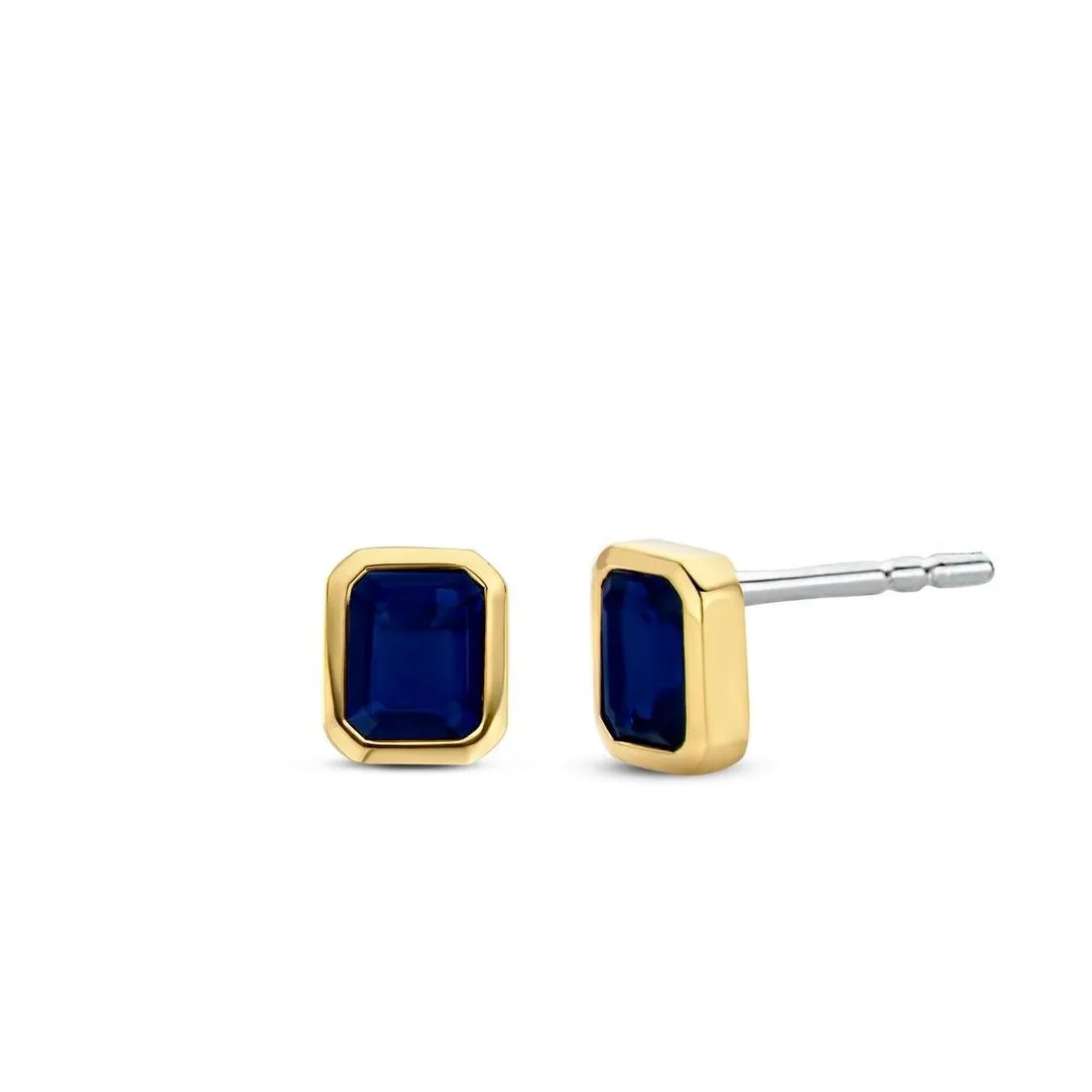 Ti Sento Boucles d'oreilles 7893BY - Argent, plaqué or | Femme Boucles D'Oreilles