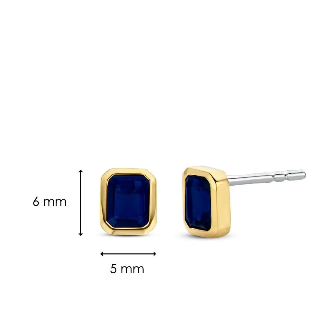 Ti Sento Boucles d'oreilles 7893BY - Argent, plaqué or | Femme Boucles D'Oreilles