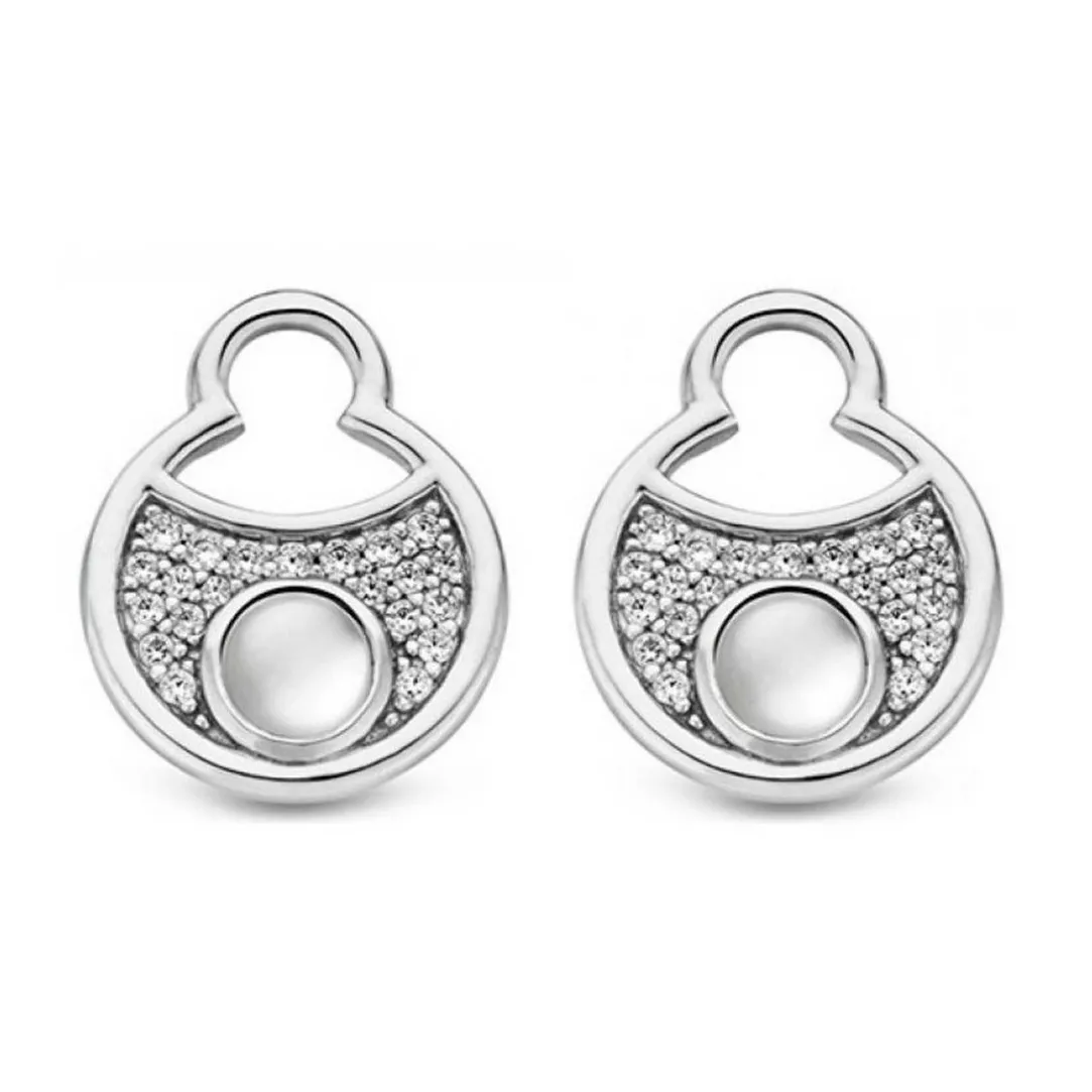 Ti Sento Boucles d'oreilles 9188MW - Boucles d'oreilles Acier Argentées Femme | Femme Boucles D'Oreilles