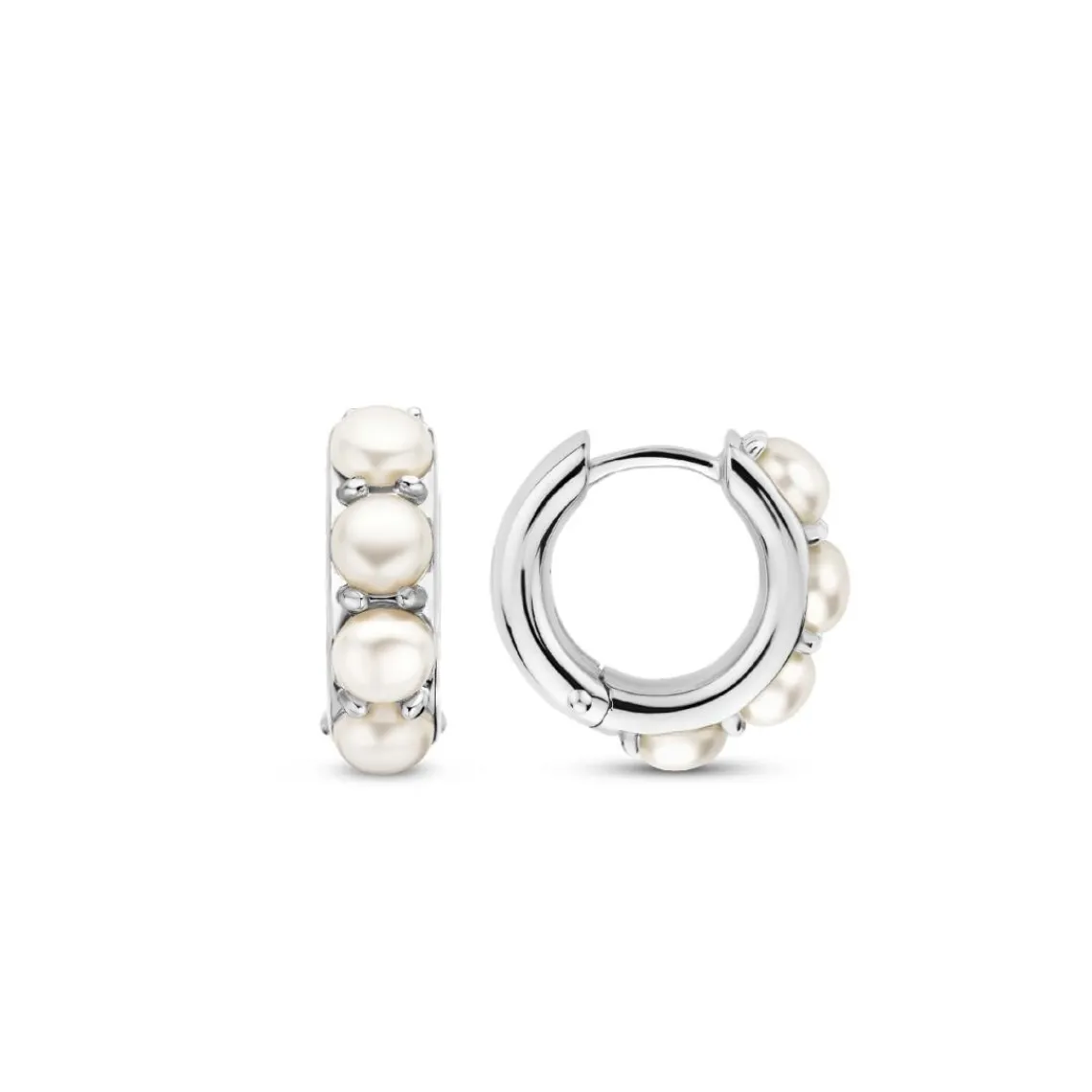 Ti Sento Boucles D'Oreilles - 7962PW Argent Rhodié Et Perles Synthétiques | Femme Boucles D'Oreilles