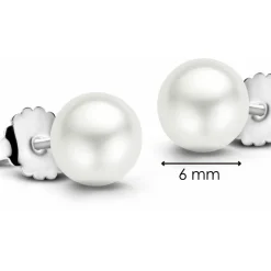 Ti Sento Boucles d'oreilles 7582PW - Boucles d'oreilles Argent Blanches Perle | Femme Boucles D'Oreilles