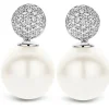 Ti Sento Boucles d'oreilles 7721PW - Boucles d'oreilles Argent Perle | Femme Boucles D'Oreilles