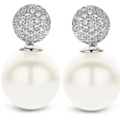 Ti Sento Boucles d'oreilles 7721PW - Boucles d'oreilles Argent Perle | Femme Boucles D'Oreilles