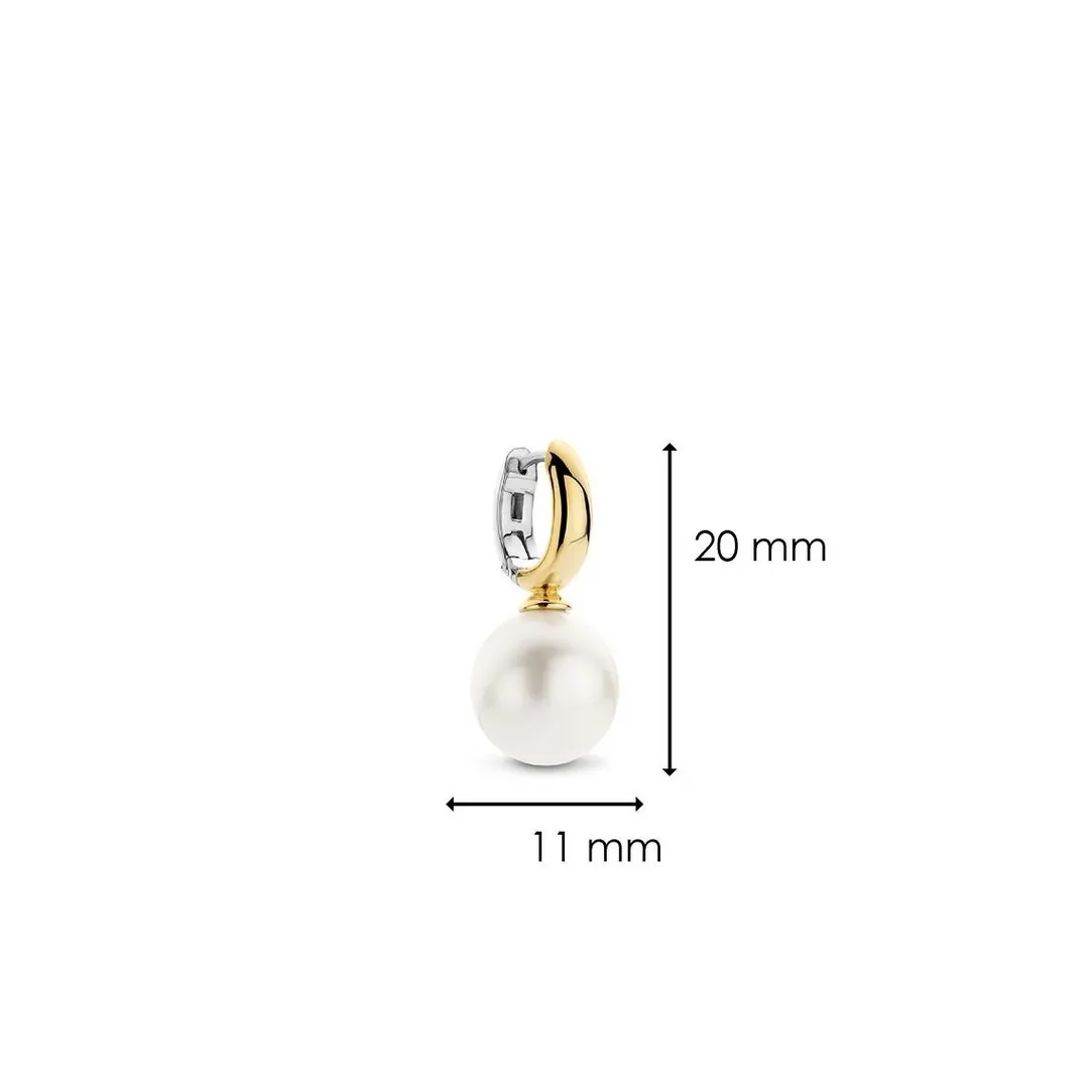 Ti Sento Boucles d'oreilles 7871PW-H - Argent, plaqué or | Femme Boucles D'Oreilles