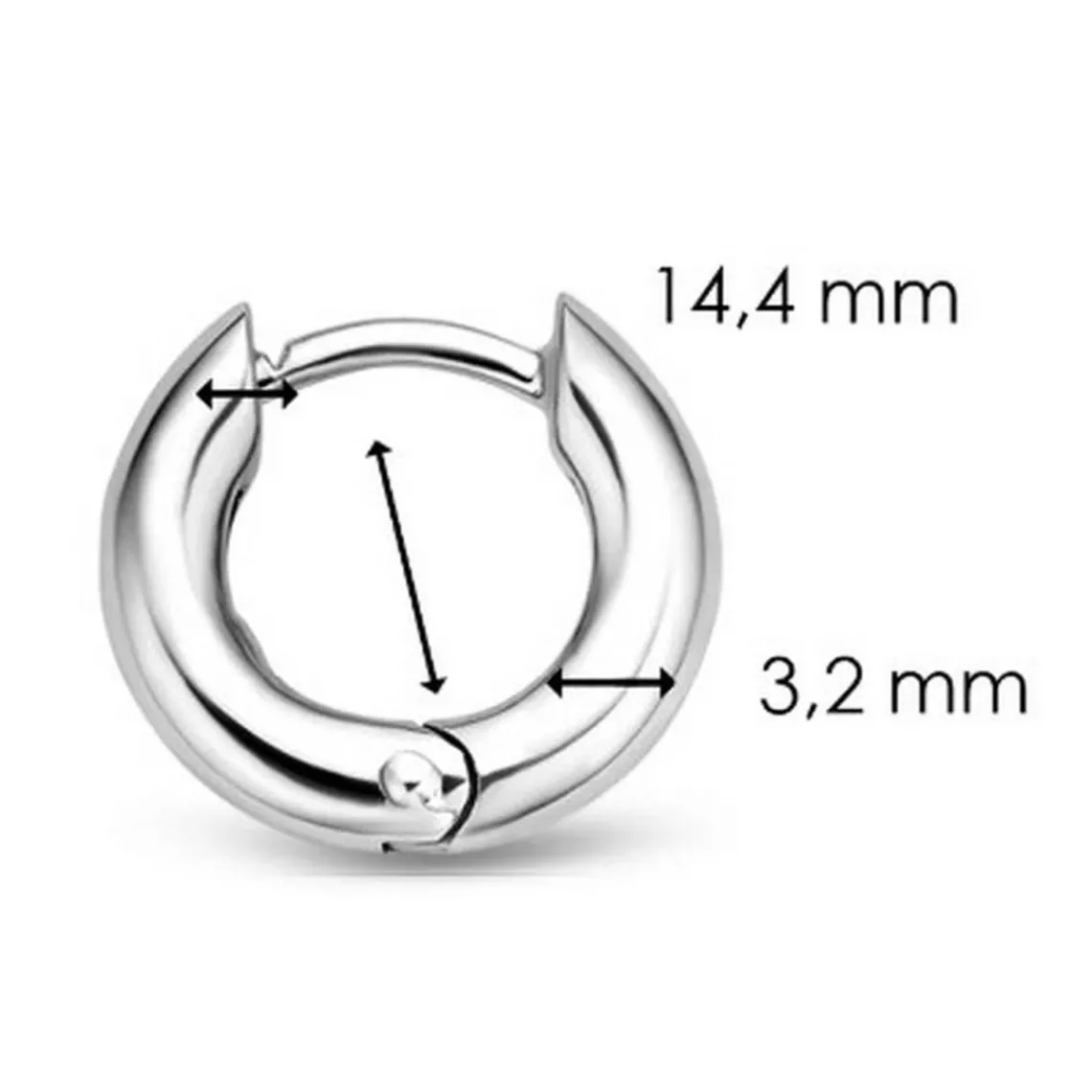 Ti Sento Boucles d’oreilles 7210SI-H - Argent | Femme Boucles D'Oreilles