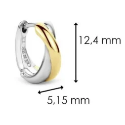 Ti Sento Boucles d'oreilles 7667SY-H - Argent, plaqué or | Femme Boucles D'Oreilles