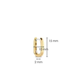 Ti Sento Boucles d'oreilles 7845SY-H - Argent, plaqué or | Femme Boucles D'Oreilles