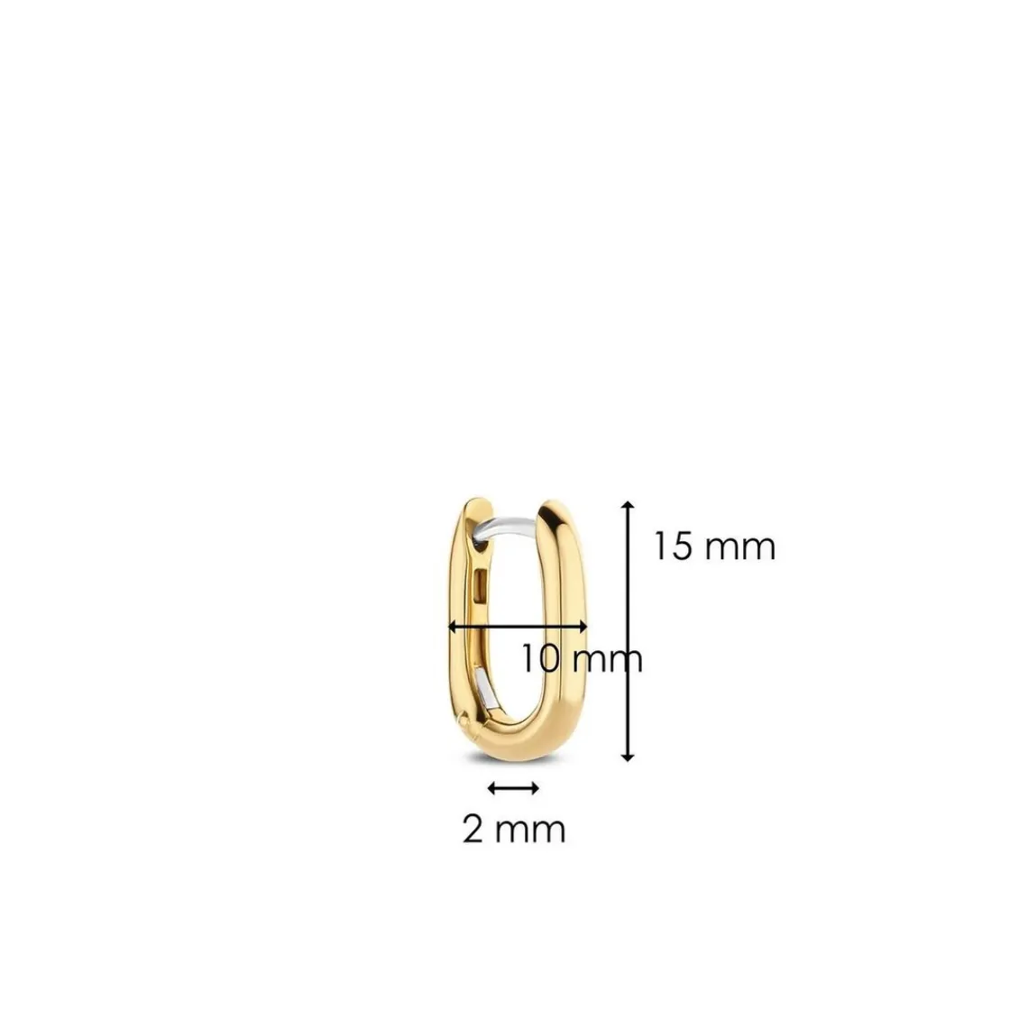 Ti Sento Boucles d'oreilles 7845SY-H - Argent, plaqué or | Femme Boucles D'Oreilles