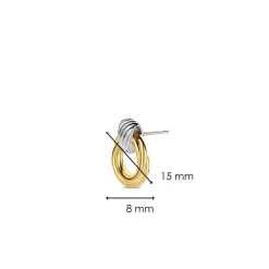 Ti Sento Boucles d'oreilles 7858SY-H - Argent, plaqué or | Femme Boucles D'Oreilles