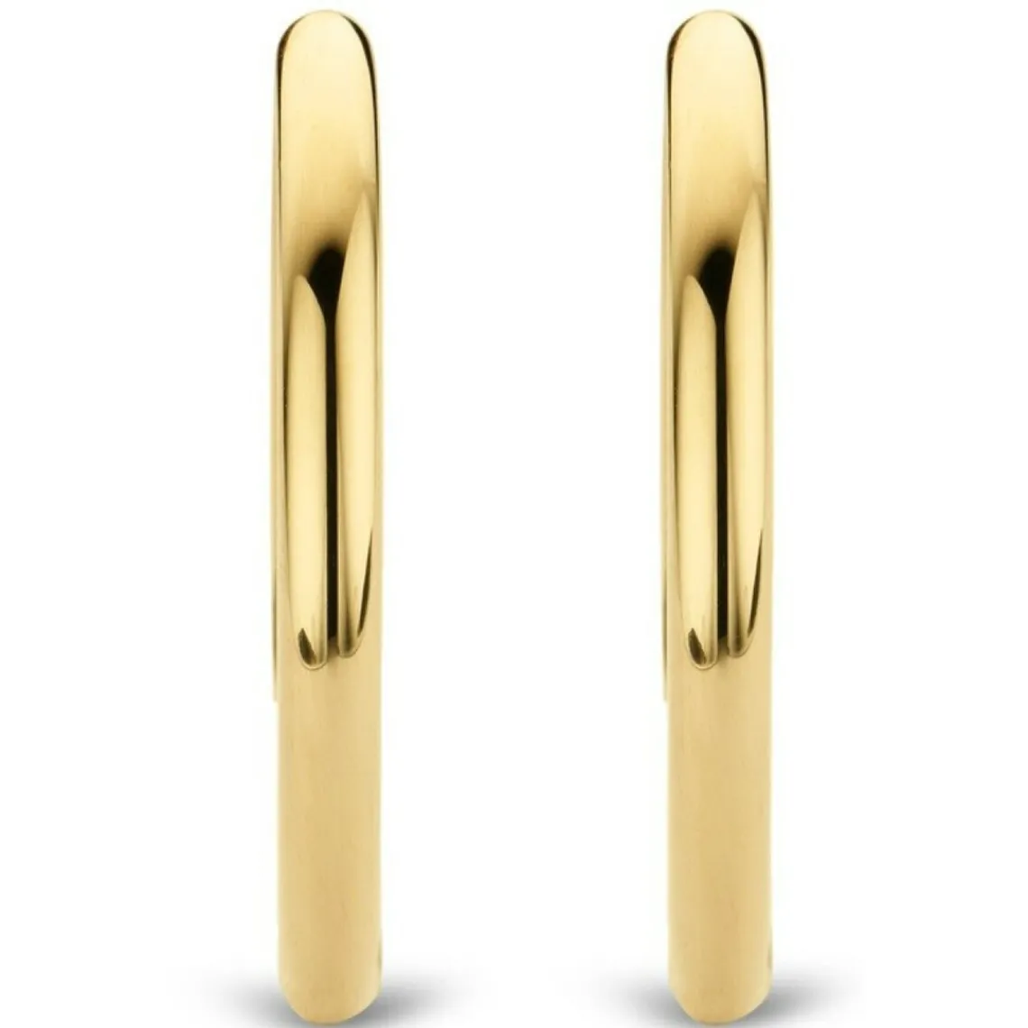 Ti Sento Boucles d'oreilles 7782SY - Boucles d'oreilles créole Argent Doré | Femme Boucles D'Oreilles