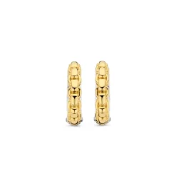 Ti Sento Boucles D'Oreilles - 7961SY Argent Doré Effet Tressé | Femme Boucles D'Oreilles