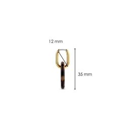 Ti Sento Boucles d'oreilles 7830TU-H - Argent, plaqué or | Femme Boucles D'Oreilles