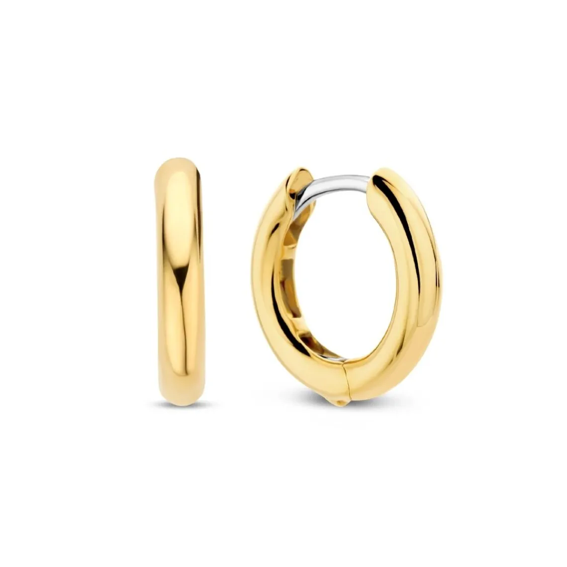 Ti Sento Boucles D'Oreilles - 7812YS Argent Doré Anneaux | Femme Boucles D'Oreilles