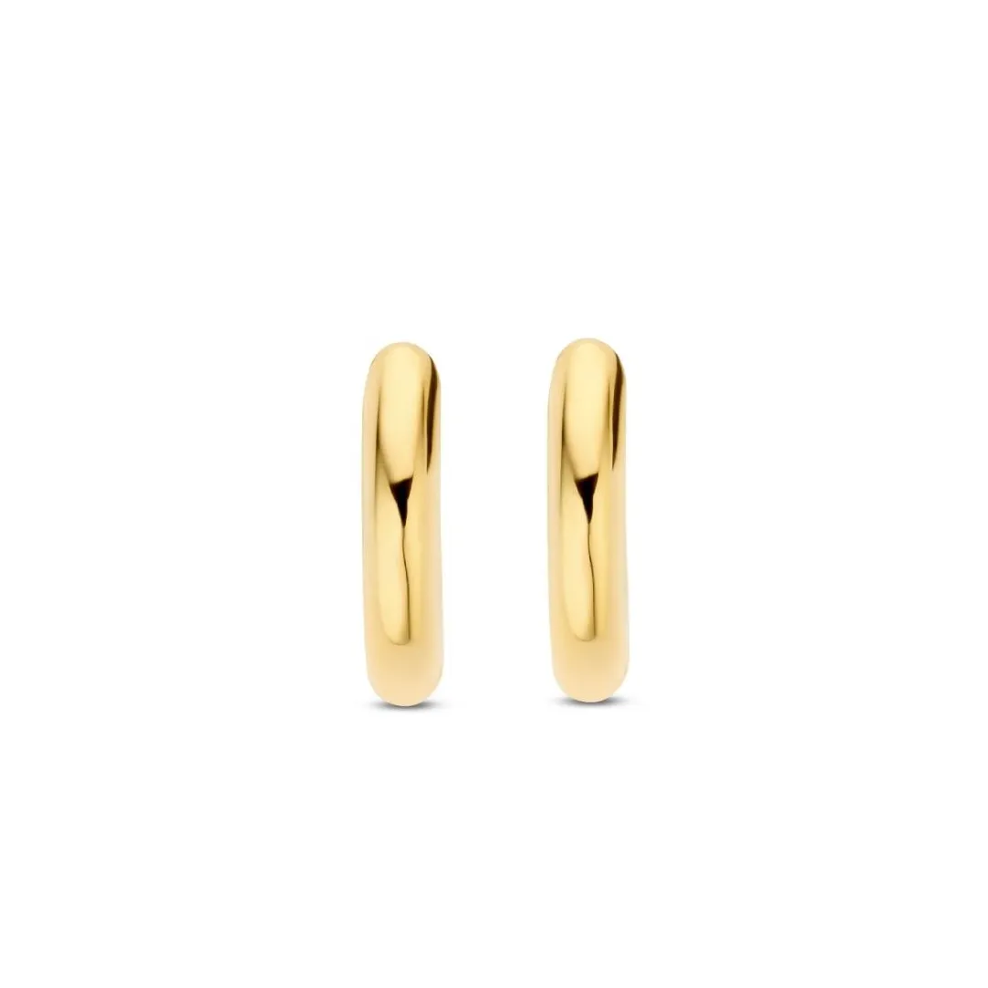 Ti Sento Boucles D'Oreilles - 7811YS Argent Doré Anneaux | Femme Boucles D'Oreilles