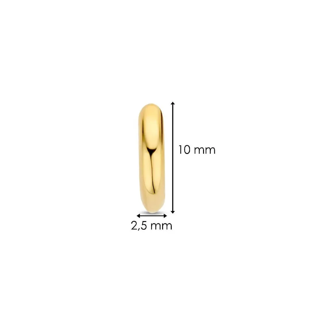 Ti Sento Boucles D'Oreilles - 7811YS Argent Doré Anneaux | Femme Boucles D'Oreilles