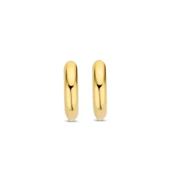 Ti Sento Boucles D'Oreilles - 7954YS Argent Doré Anneaux Et Pavage | Femme Boucles D'Oreilles
