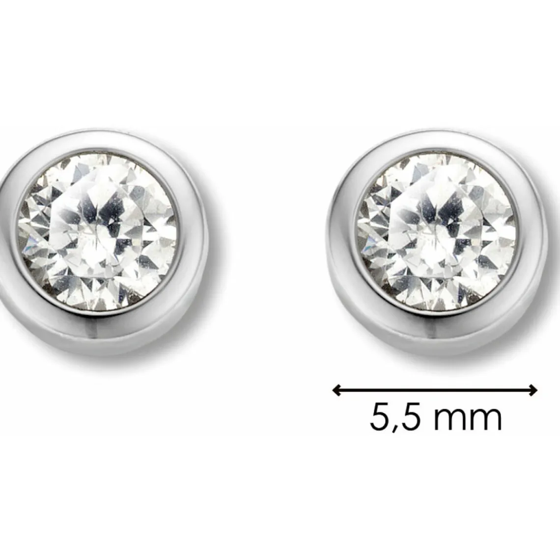 Ti Sento Boucles d'oreilles 7597ZI - Boucles d'oreilles Argent Zirconium | Femme Boucles D'Oreilles