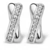 Ti Sento Boucles d'oreilles 7667ZI - Boucles d'oreilles Argent Cristaux Blancs Femme | Femme Boucles D'Oreilles