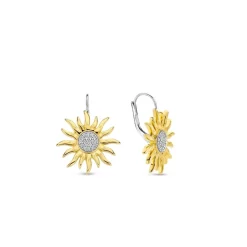 Ti Sento Boucles D'Oreilles - 7972ZY Argent Doré Soleil | Femme Boucles D'Oreilles