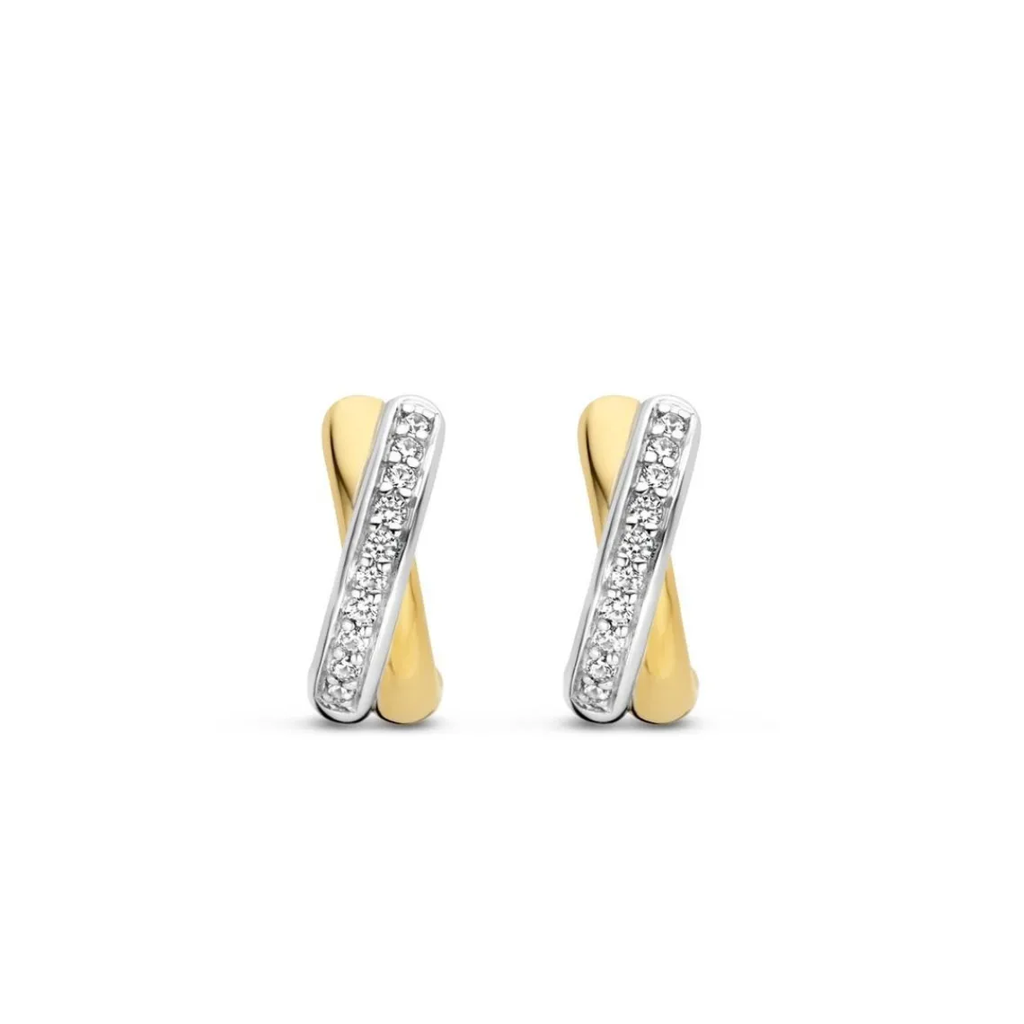 Ti Sento Boucles d’oreilles 7667ZY – Doré | Femme Boucles D'Oreilles