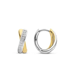 Ti Sento Boucles d’oreilles 7667ZY – Doré | Femme Boucles D'Oreilles