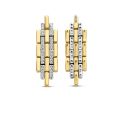 Ti Sento Boucles d'oreilles 7891ZY - Argent, plaqué or | Femme Boucles D'Oreilles