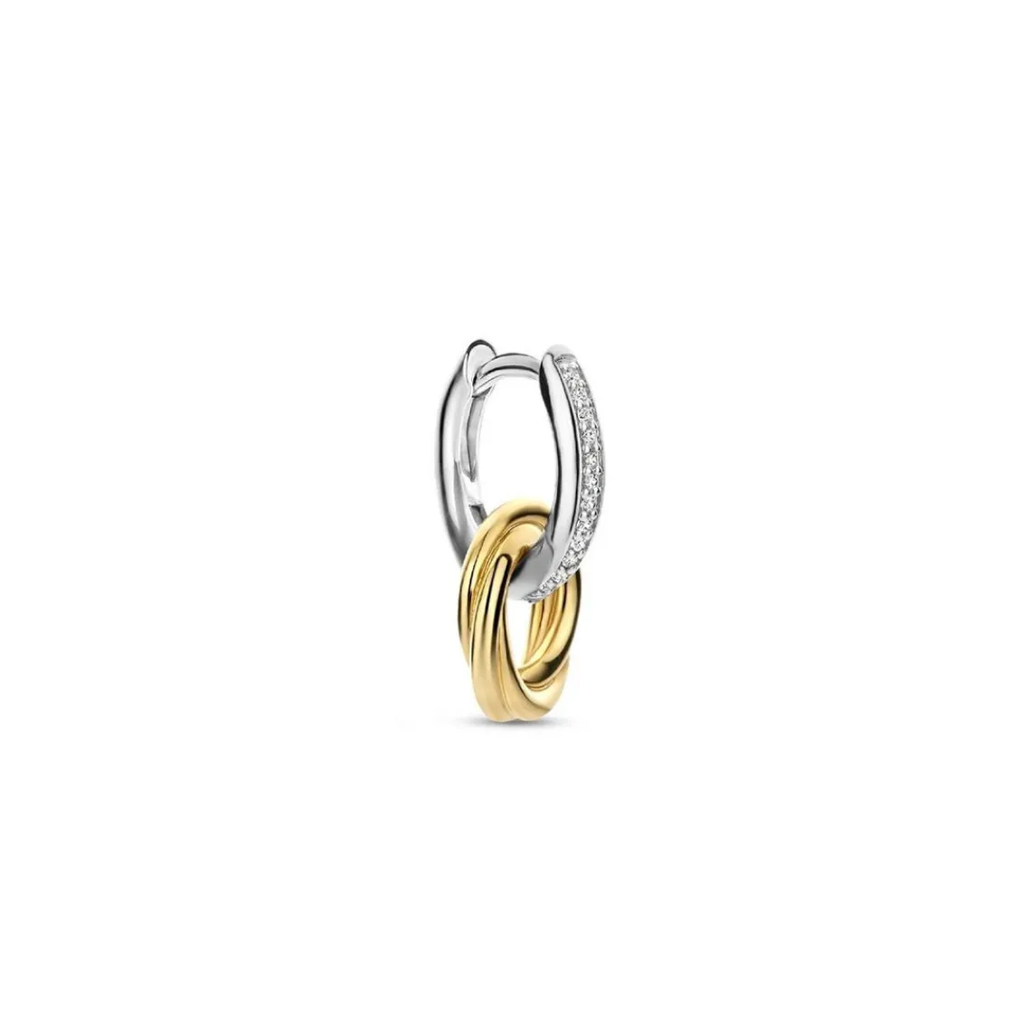 Ti Sento Boucles d'oreilles 7857ZY-H - Argent, plaqué or | Femme Boucles D'Oreilles