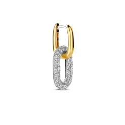 Ti Sento Boucles d'oreilles 7904ZY-H - Argent, plaqué or | Femme Boucles D'Oreilles