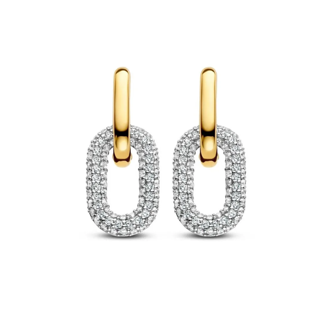 Ti Sento Boucles d'oreilles 7904ZY - Argent, plaqué or | Femme Boucles D'Oreilles