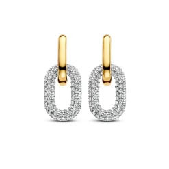 Ti Sento Boucles d'oreilles 7904ZY - Argent, plaqué or | Femme Boucles D'Oreilles