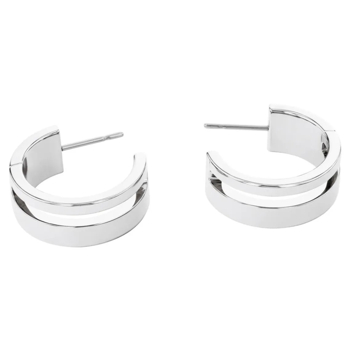 Calvin Klein Bijoux Boucles oreilles Geometric Essentials Sculptural - 35000677 Acier Argent | Femme Boucles D'Oreilles
