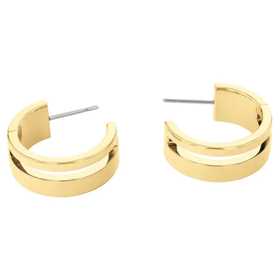 Calvin Klein Bijoux Boucles oreilles Geometric Essentials Sculptural - 35000676 Acier Doré | Femme Boucles D'Oreilles