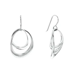 Calvin Klein Bijoux Boucles oreilles Calvin Klein Warped Rings - 35000004 Acier Argent | Femme Boucles D'Oreilles