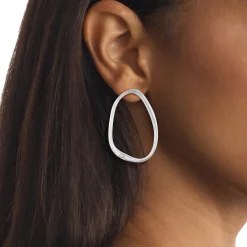 Calvin Klein Bijoux Boucles oreilles Calvin Klein Elongated Drops - 35000450 Acier Argent | Femme Boucles D'Oreilles