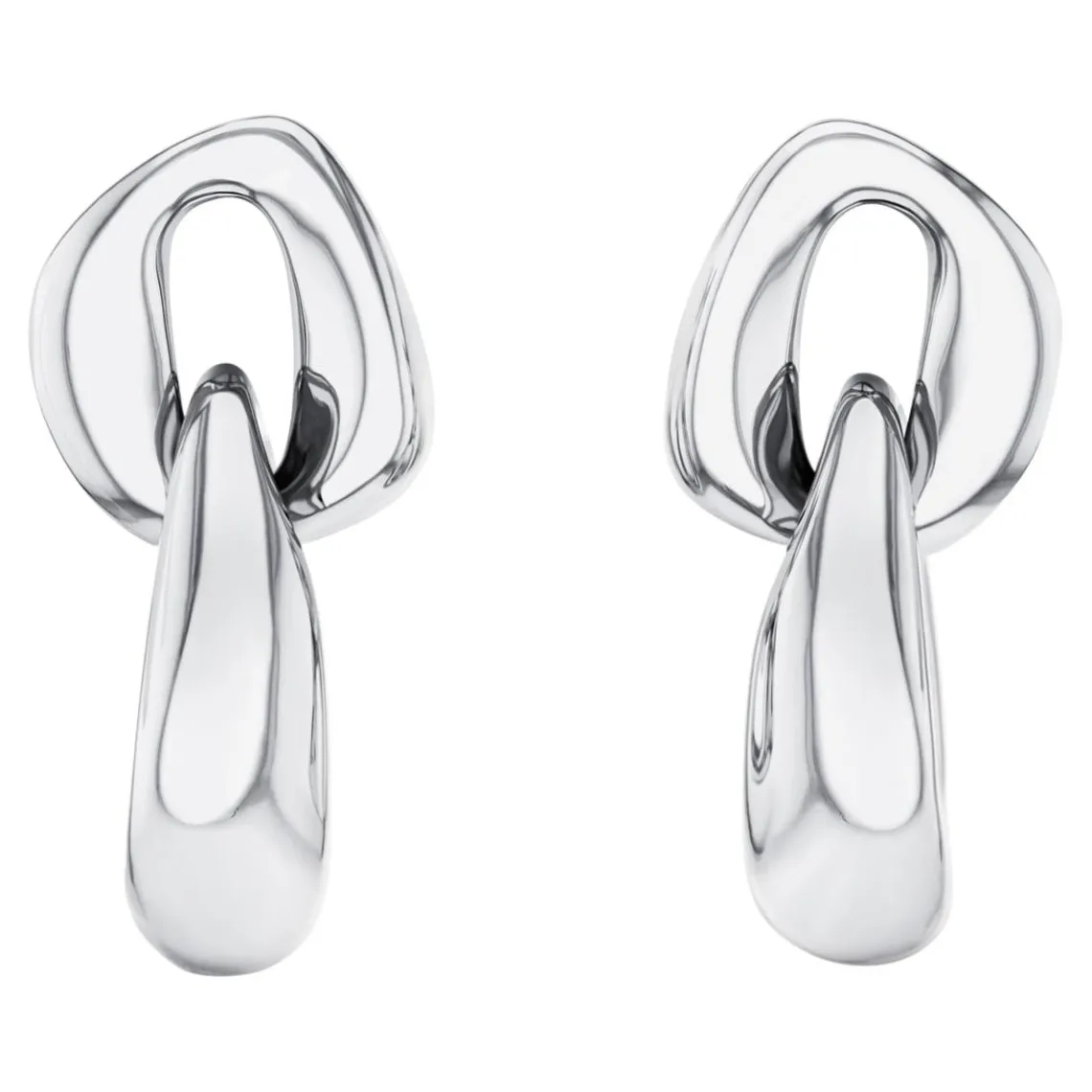 Calvin Klein Bijoux Boucles oreilles Statement Links Sculptural - 35000654 Acier Argent | Femme Boucles D'Oreilles