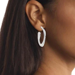Calvin Klein Bijoux Boucles oreilles Harmonious Connection Sculptural - 35000689 Acier Argent | Femme Boucles D'Oreilles
