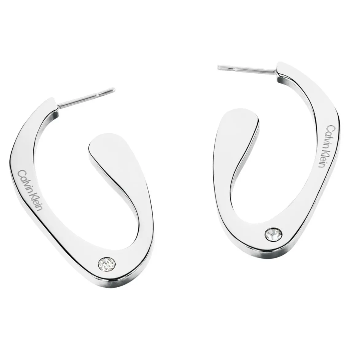 Calvin Klein Bijoux Boucles oreilles Harmonious Connection Sculptural - 35000689 Acier Argent | Femme Boucles D'Oreilles
