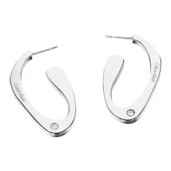 Calvin Klein Bijoux Boucles oreilles Harmonious Connection Sculptural - 35000689 Acier Argent | Femme Boucles D'Oreilles