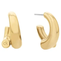 Calvin Klein Bijoux Boucles oreilles Ck Spiral - 35000765 Acier Doré | Femme Boucles D'Oreilles