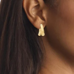 Calvin Klein Bijoux Boucles oreilles Ck Spiral - 35000765 Acier Doré | Femme Boucles D'Oreilles