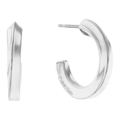 Calvin Klein Bijoux Boucles oreilles Calvin Klein Twisted Ring - 35000310 Acier Argent | Femme Boucles D'Oreilles